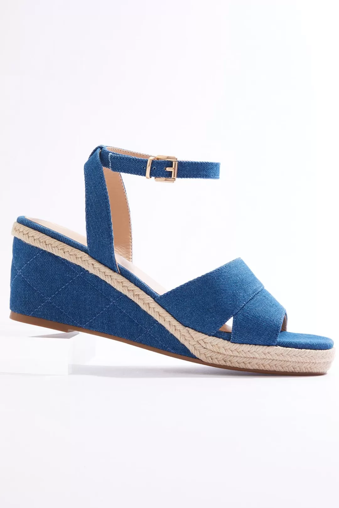 Cato Sandals | Rope Trim Wedge Sandals