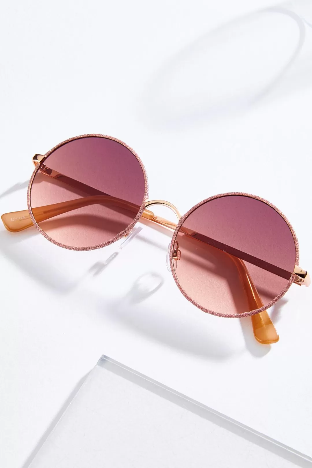 Cato Sunglasses | Glitter Round Sunglasses