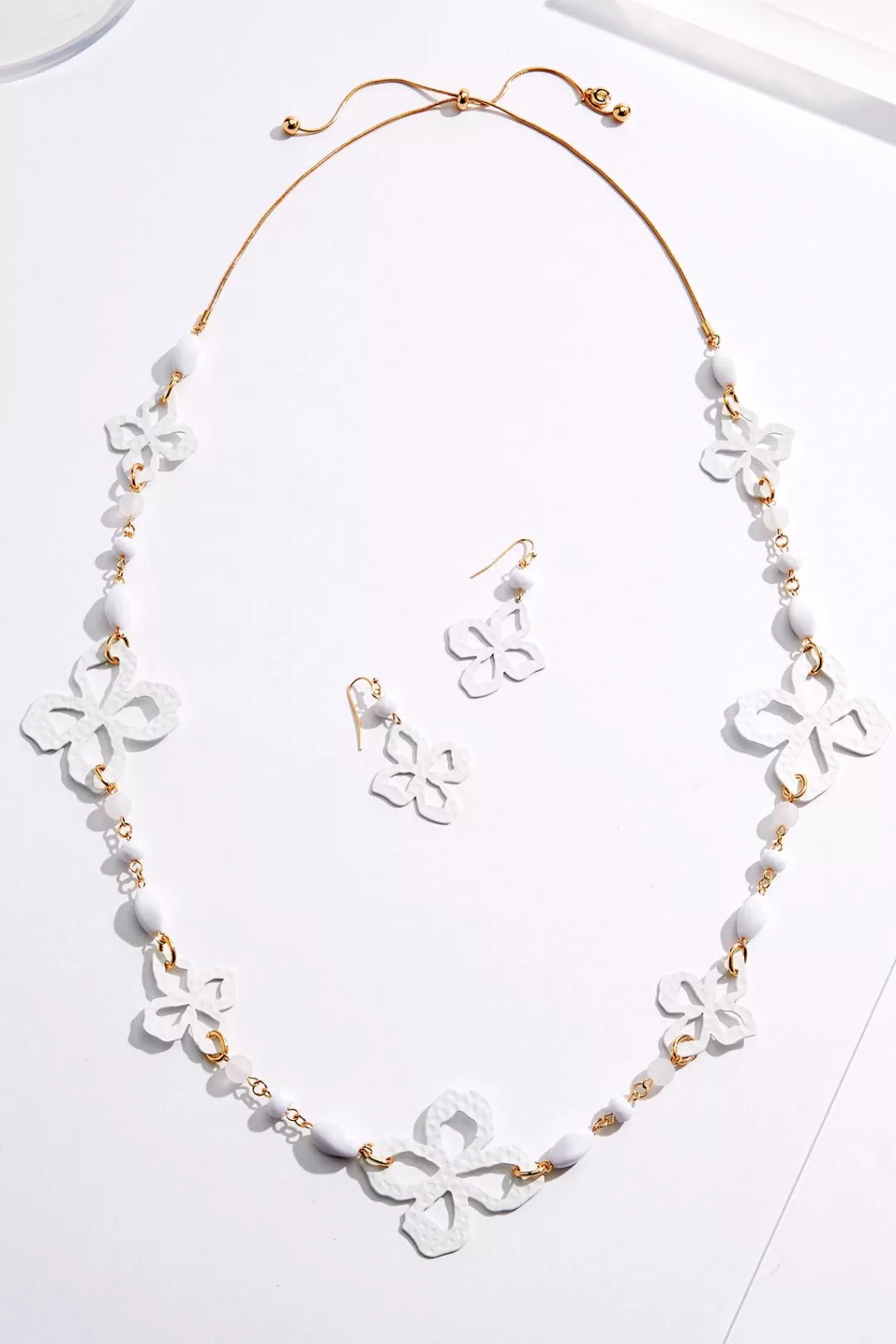 Cato Sets | Rubber Floral Long Necklace Set