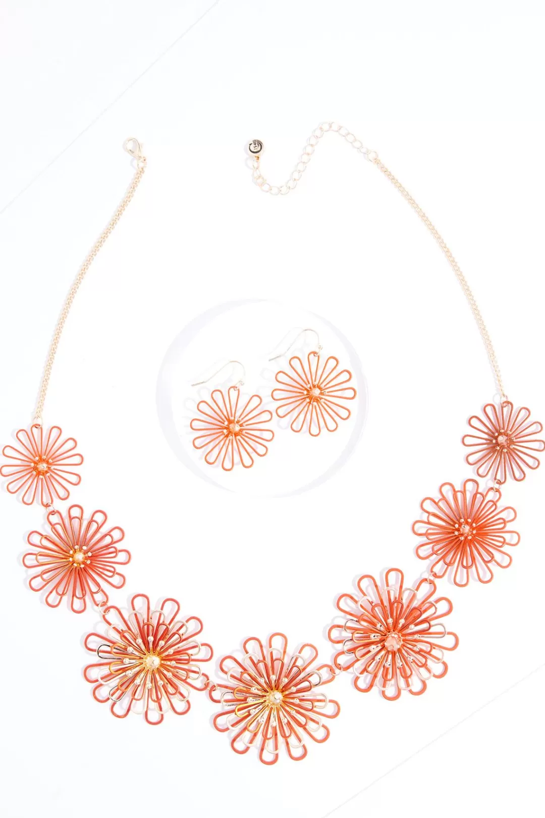 Cato Sets | Necklaces | Rubber Wire Flower Necklace Set