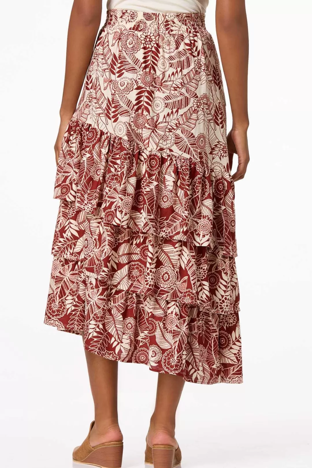 Cato Skirts | Ruffled Asymmetrical Skirt