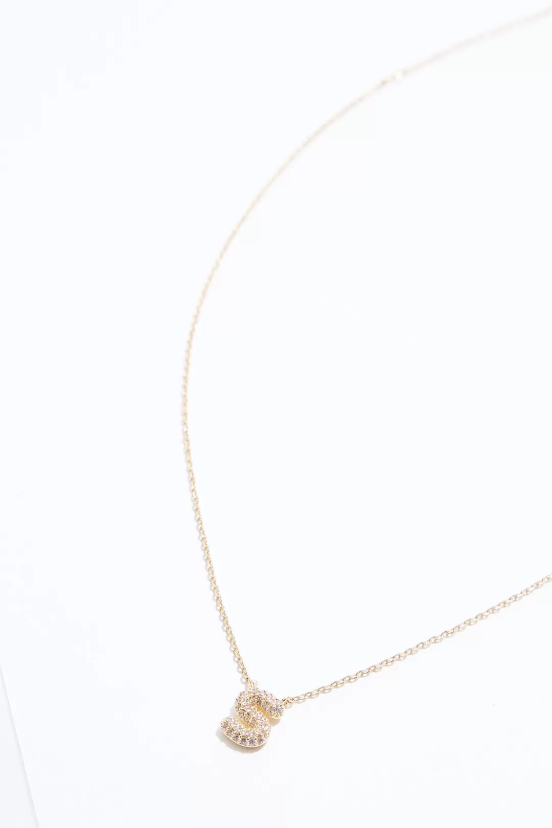 Cato Necklaces | S Initial Bubble Necklace