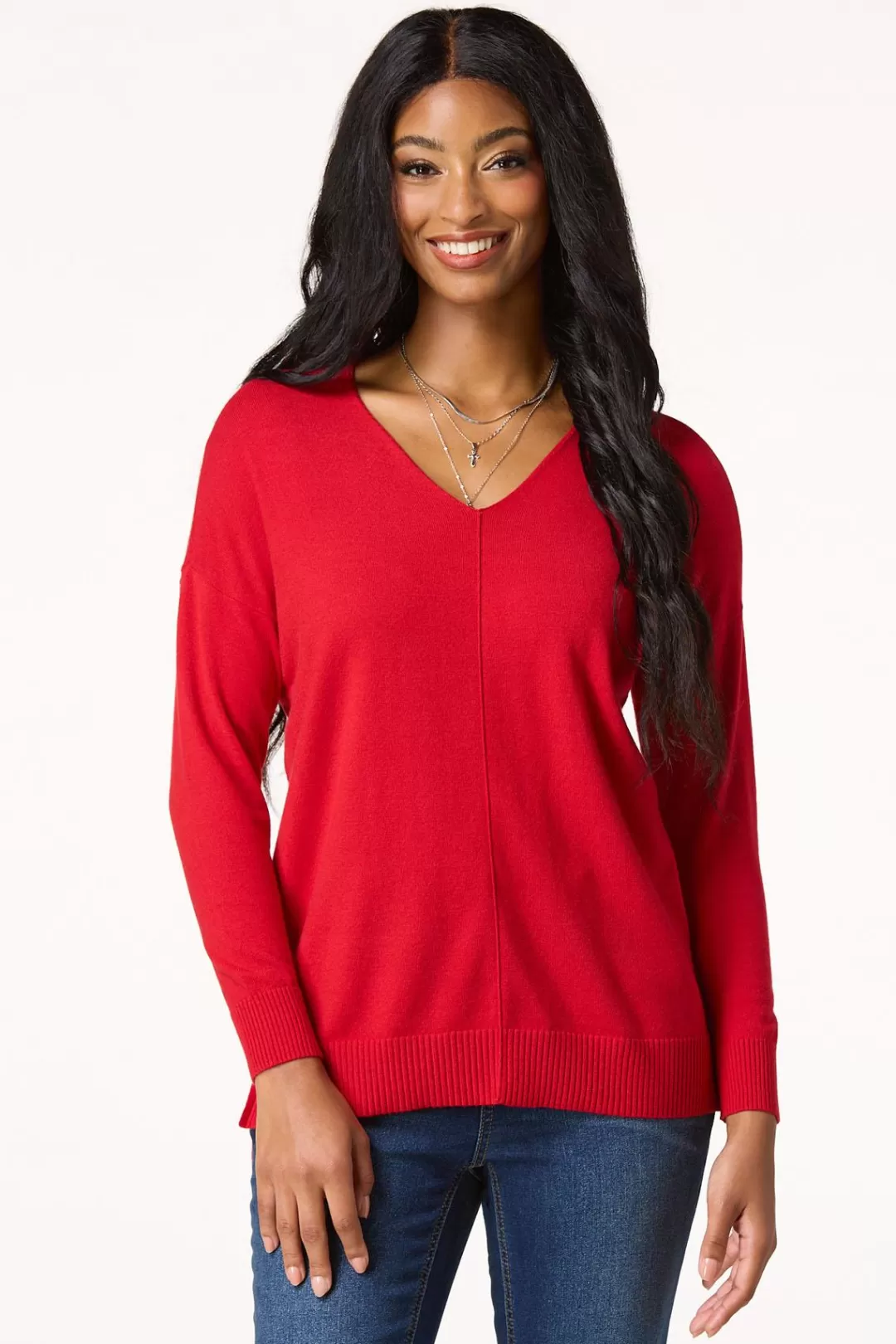 Cato Sweaters | Seamed Sweater