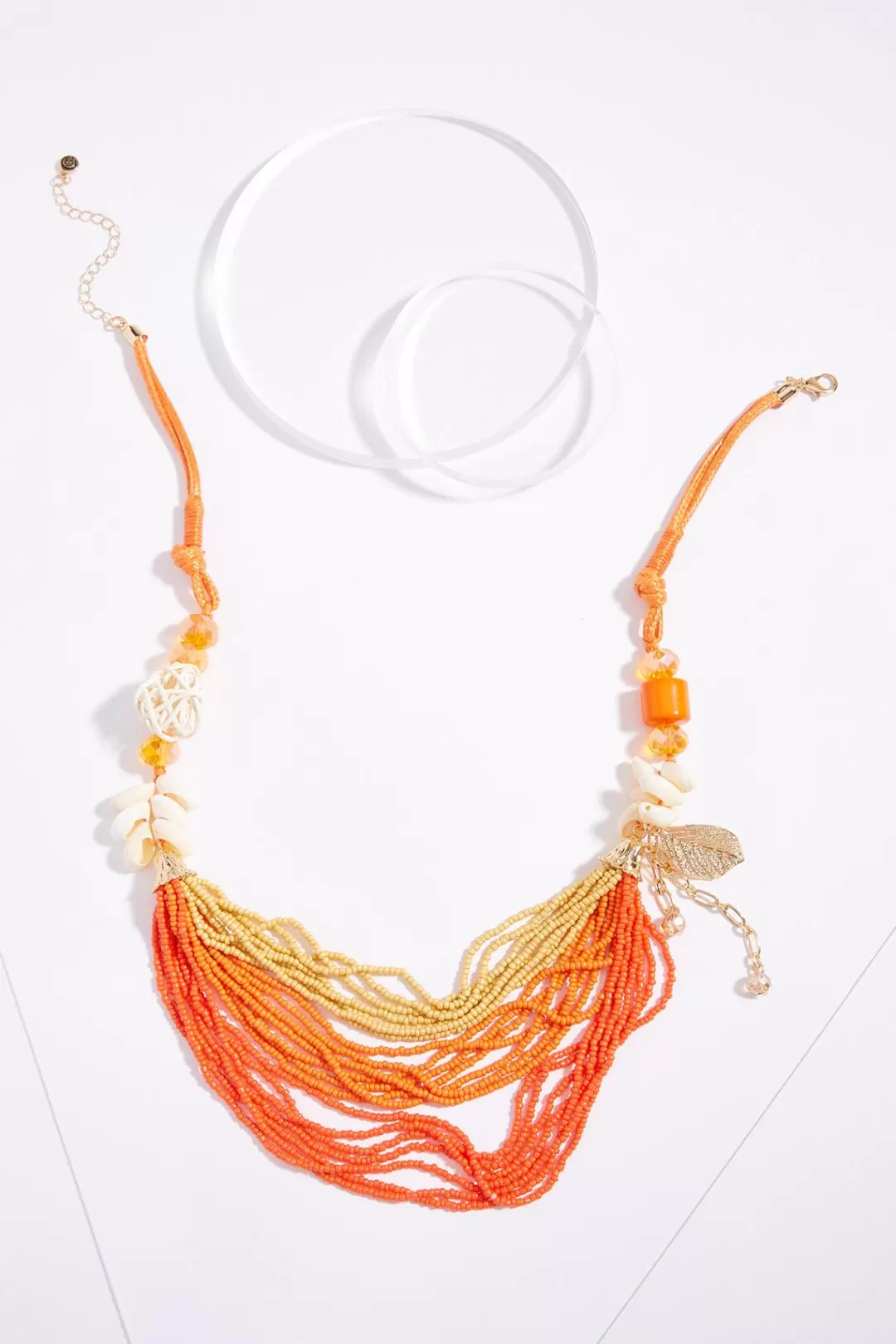 Cato Necklaces | Seed Bead Shell Short Necklace