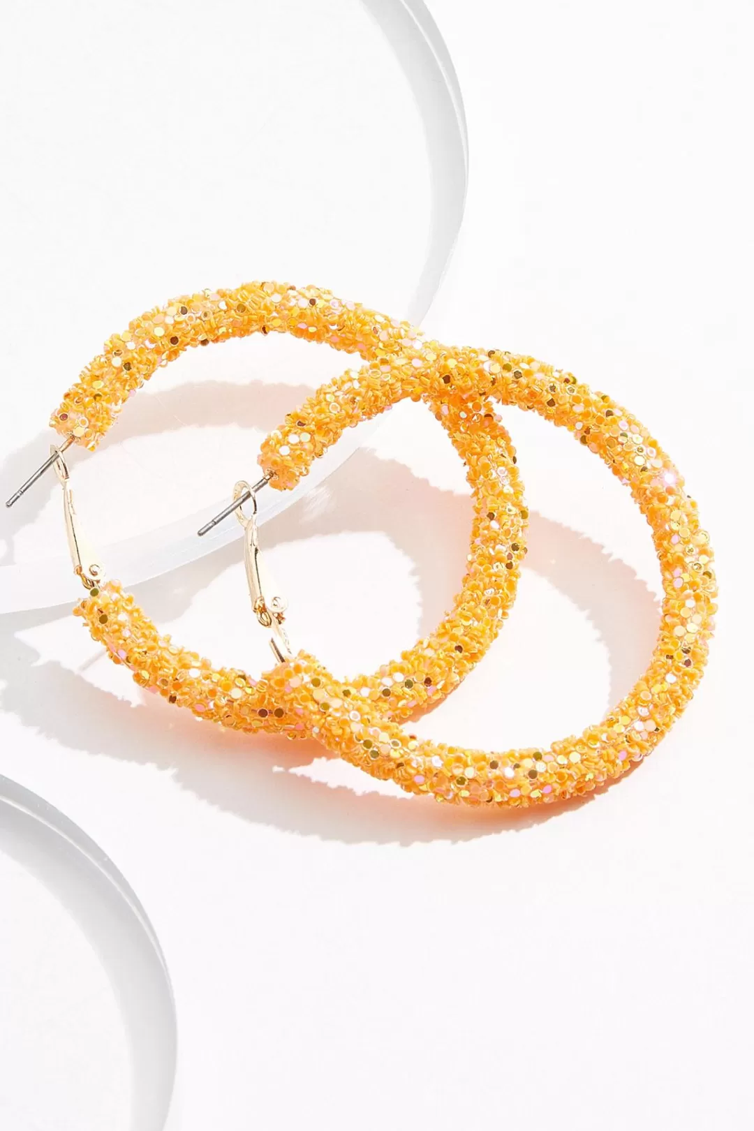 Cato Earrings | Sequin Hoop Earrings