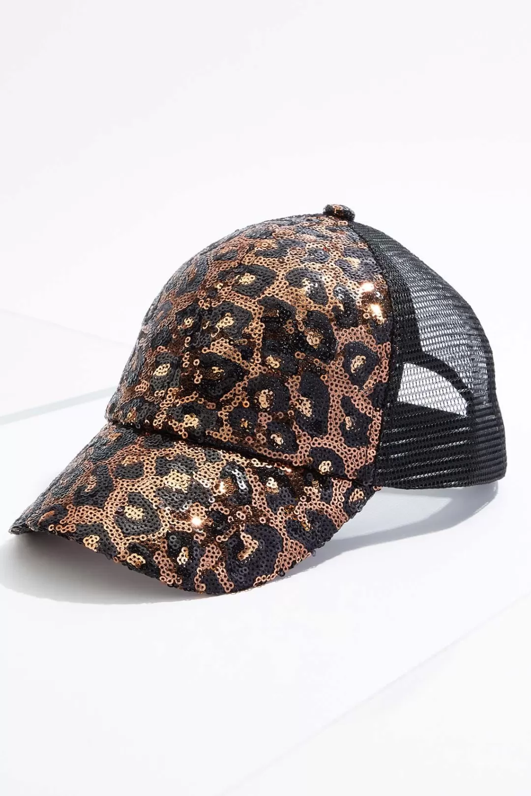 Cato Hats & Hair | Sequin Leopard Baseball Hat