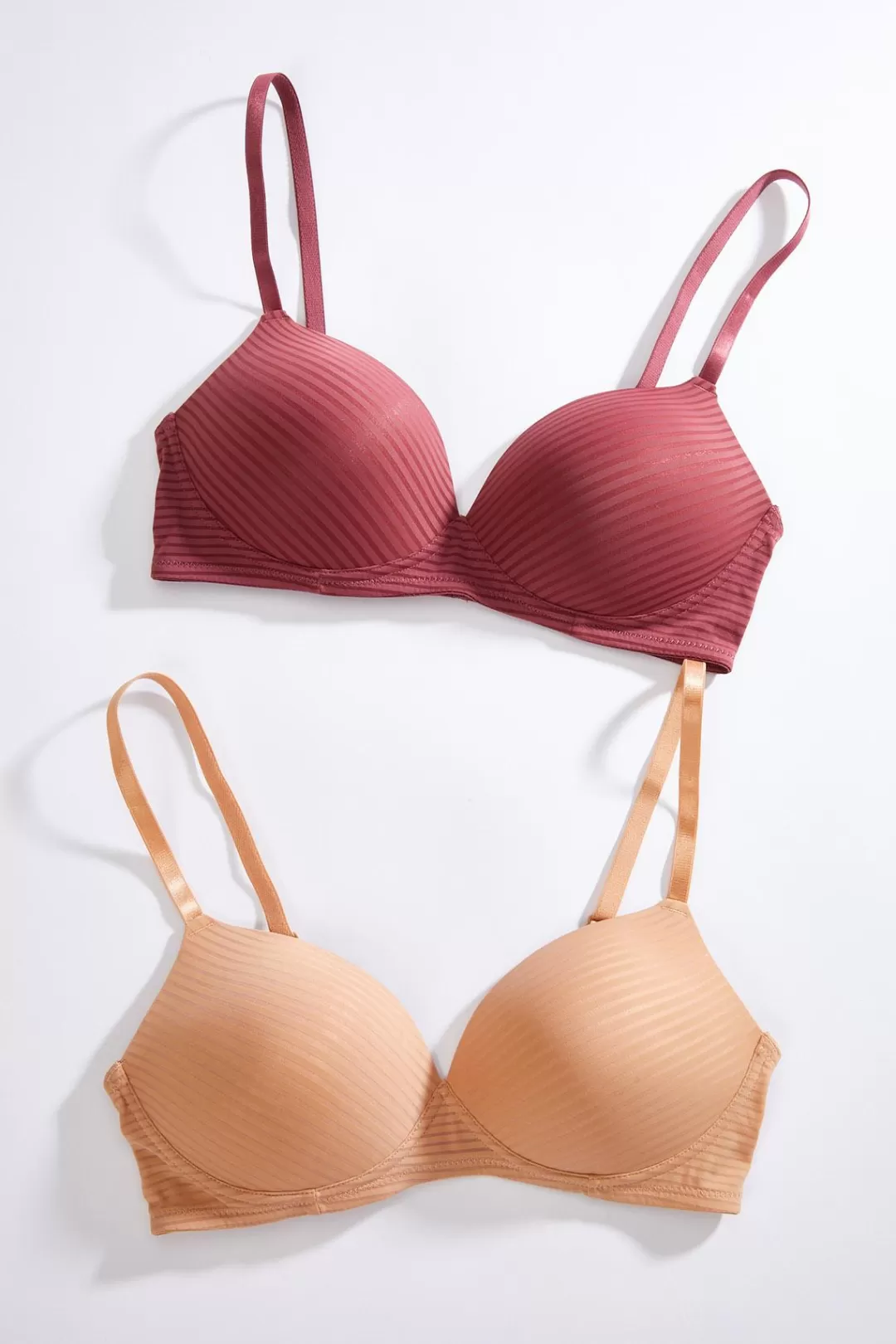 Cato Intimates | Shadow Stripe Wire- Free Bra Set