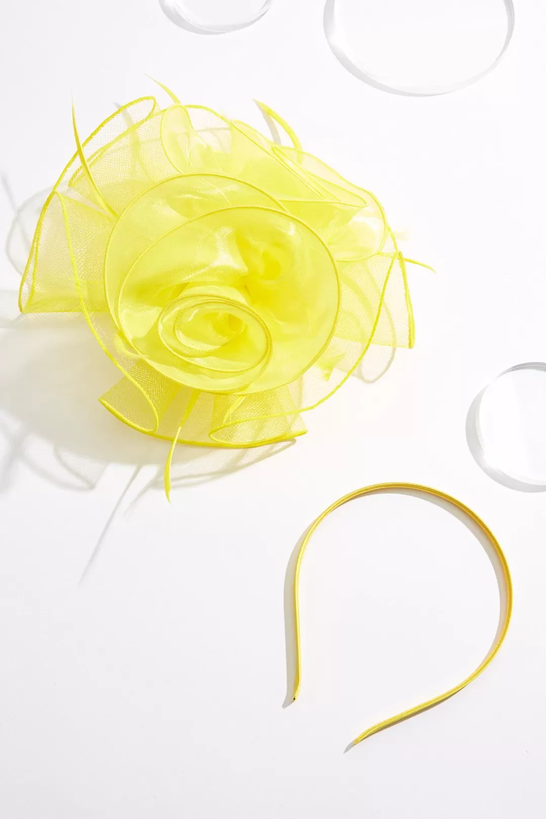 Cato Hats & Hair | Shimmer Organza Rosette Fascinator