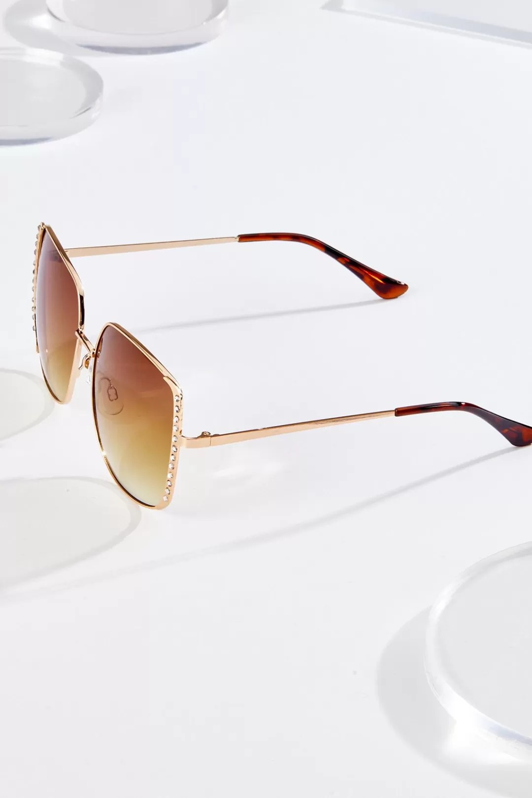 Cato Sunglasses | Side Embellished Square Sunglasses