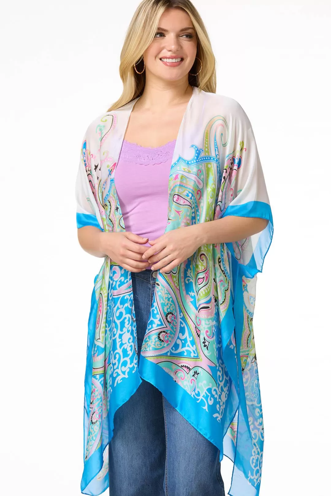 Cato Cover Ups | Tops | Silky Paisley Kimono