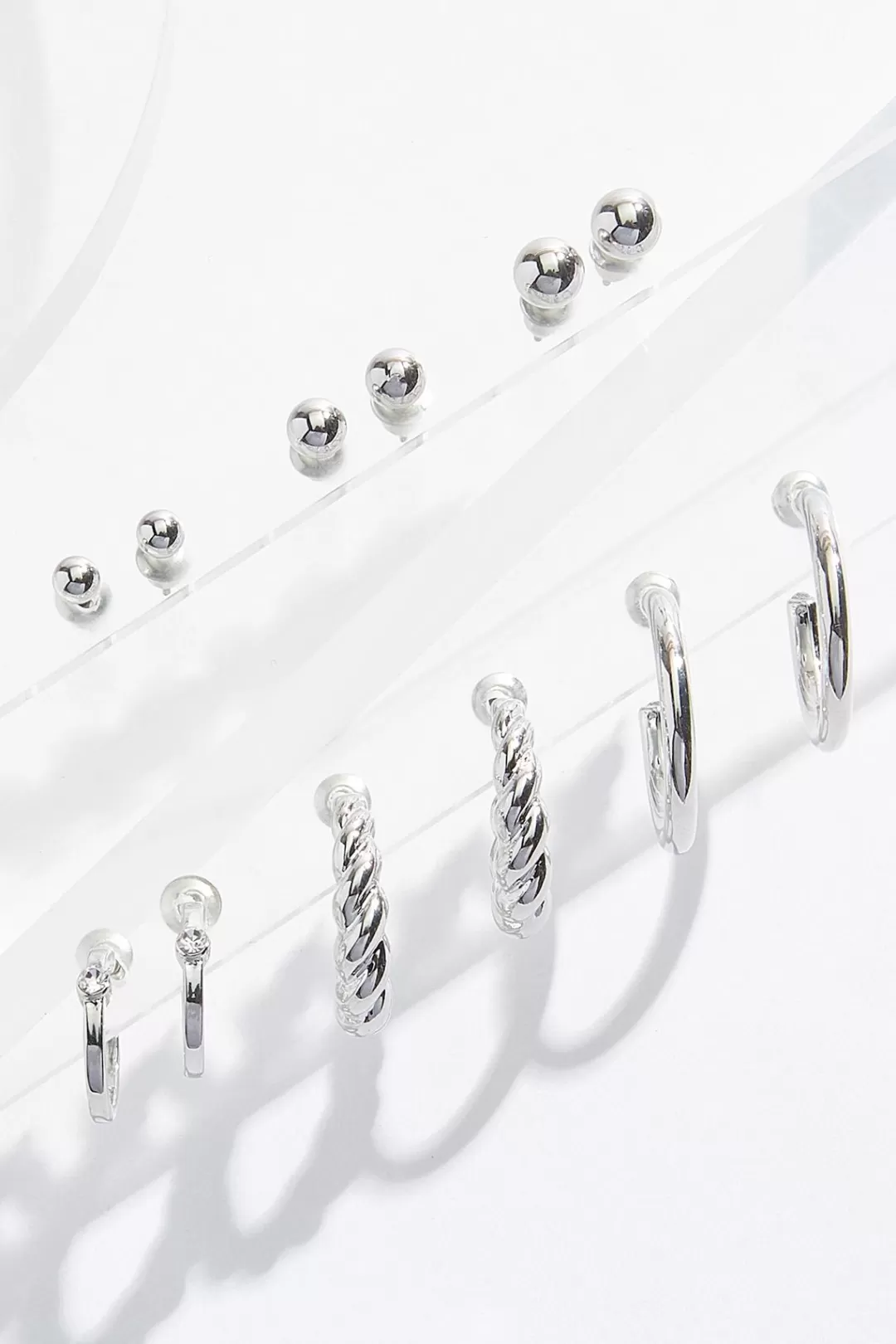 Cato Earrings | Silver Earring Set