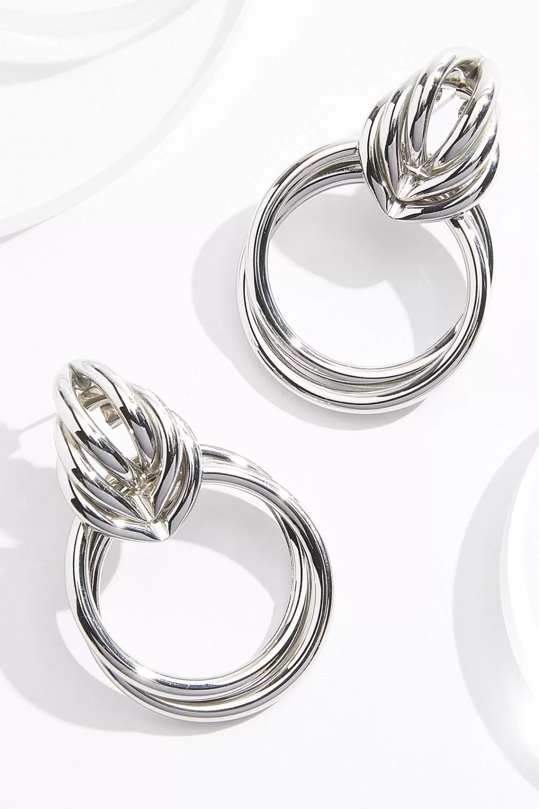 Cato Earrings | Silver Statement Earrings