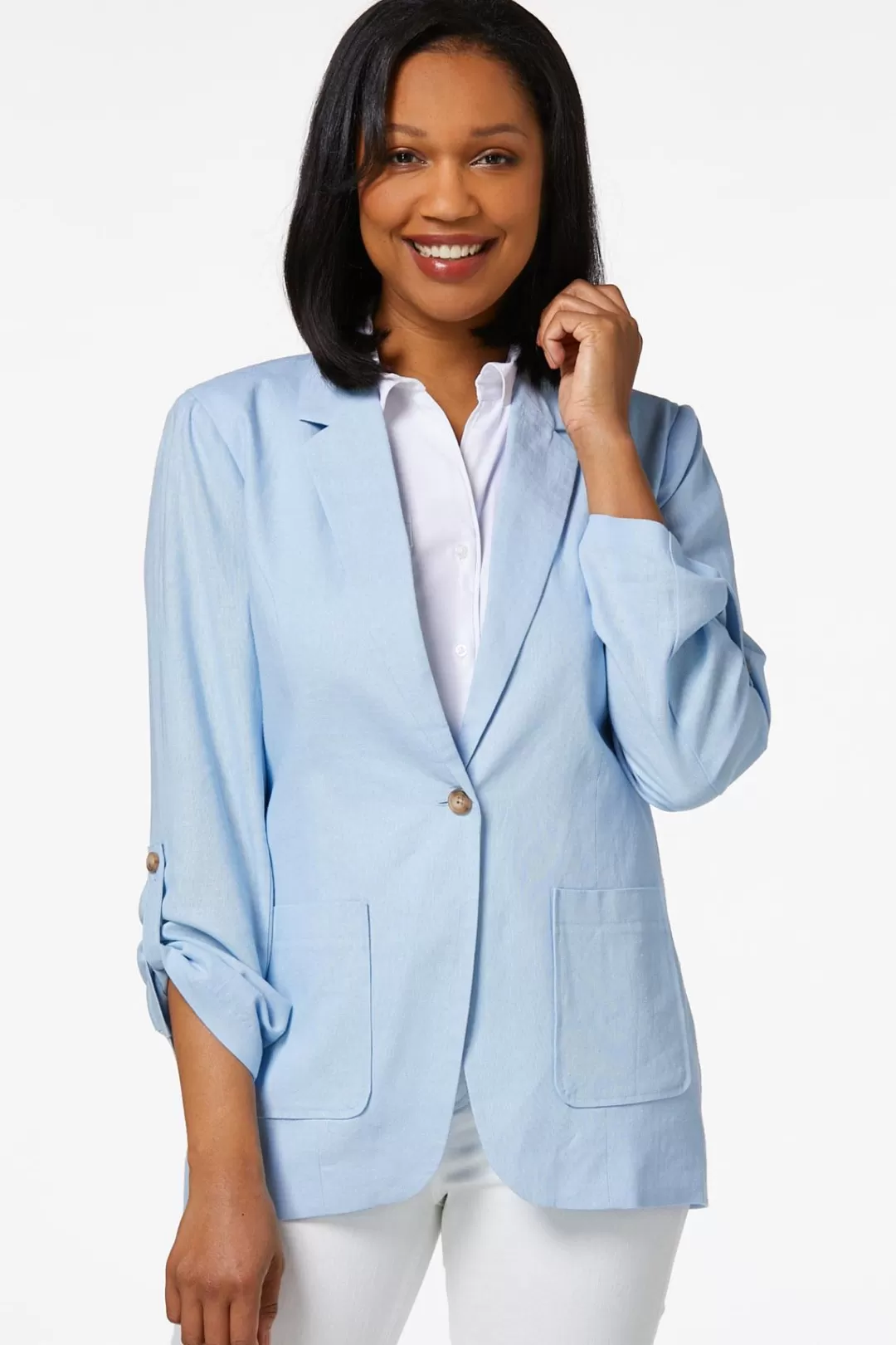 Cato Suiting | Jackets & Vests | Sky Blue Linen Blazer