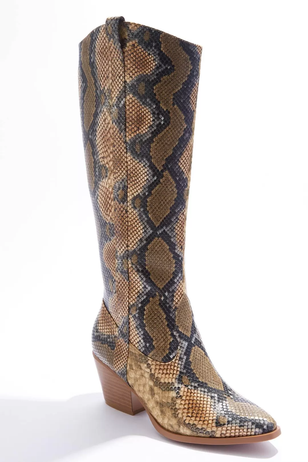 Cato Boots | Snakeskin Tall Boots