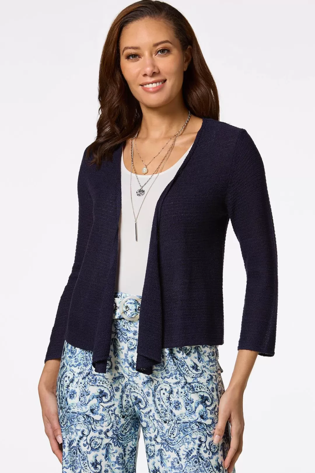 Cato Sweaters | Solid Lightweight Cardigan