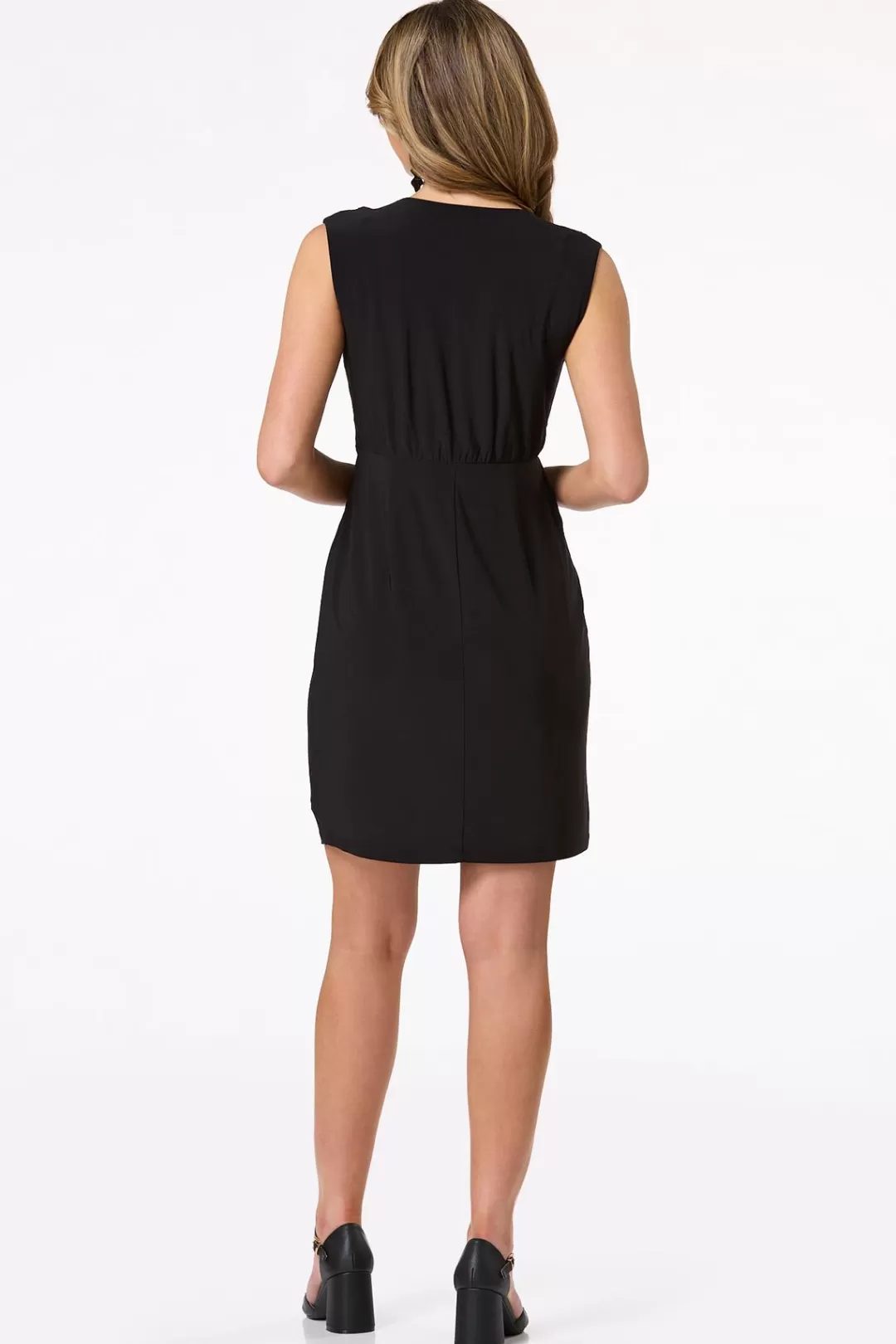 Cato Dresses | Solid Twist Front Dress