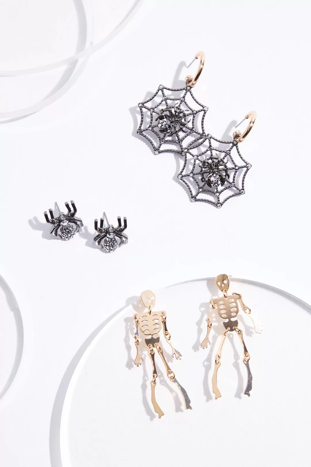 Cato Sets | Earrings | Spider Skeleton Earring Set