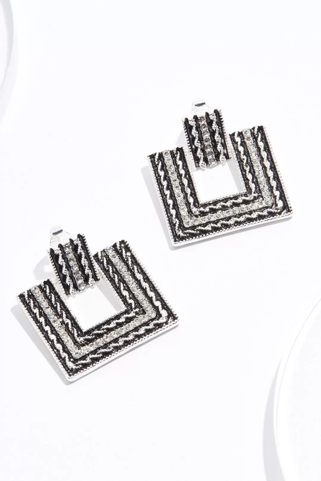 Cato Earrings | Square Clip- On Earrings