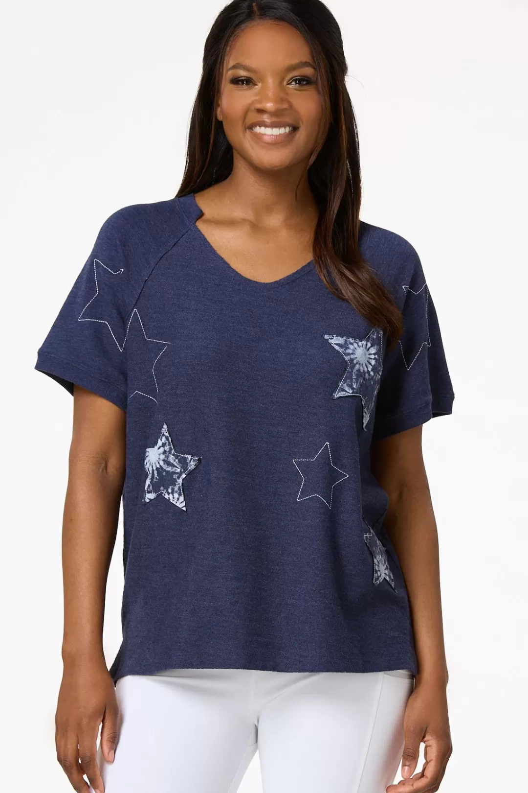 Cato Athleisure | Tops | Starry Skied French Terry Top