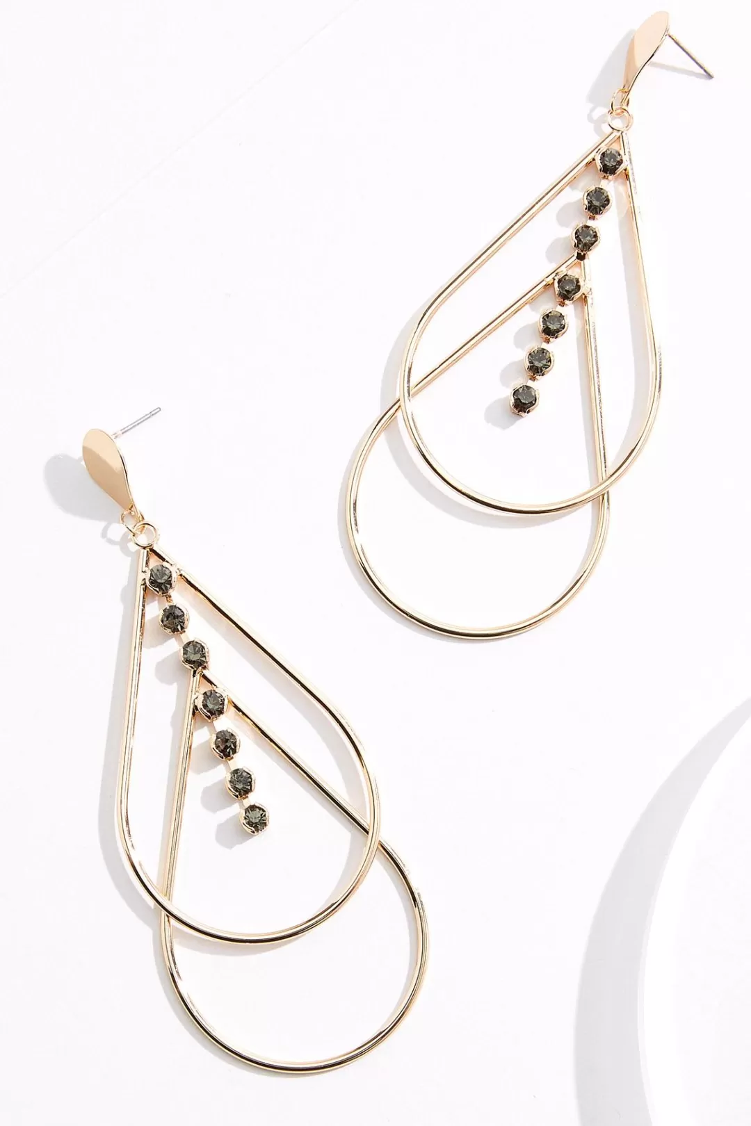 Cato Earrings | Statement Layered Tear Earrings