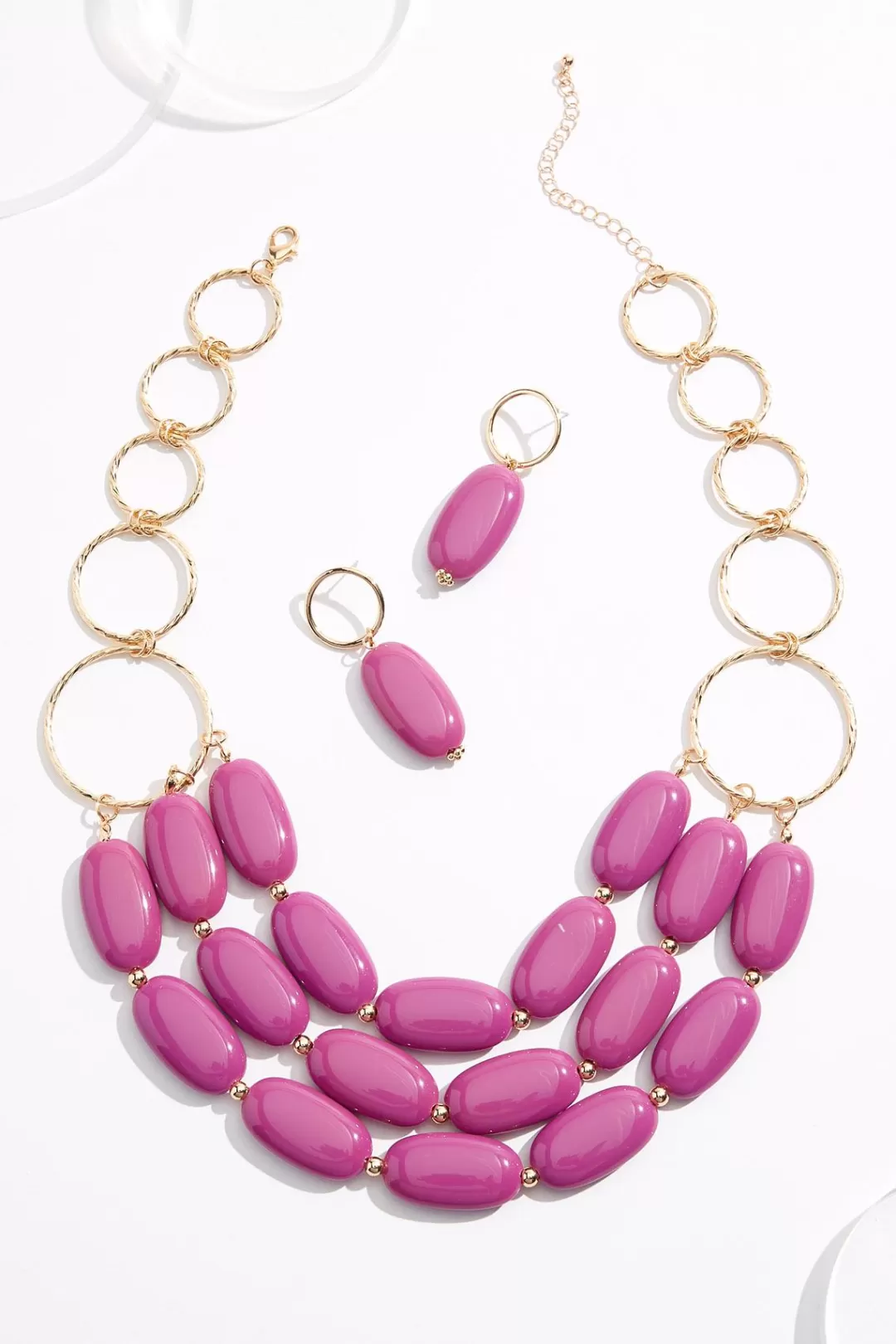 Cato Sets | Necklaces | Statement Resin Layered Necklace Set