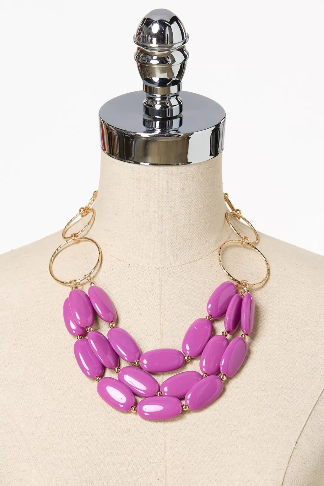 Cato Sets | Necklaces | Statement Resin Layered Necklace Set