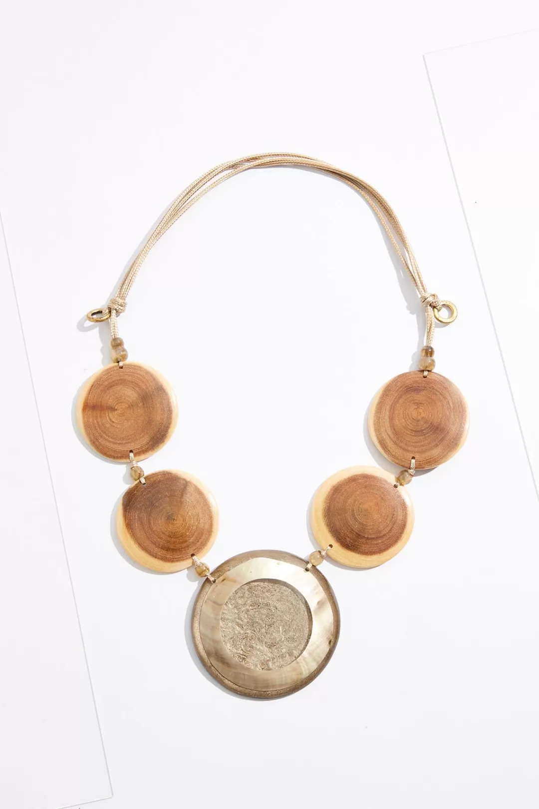 Cato Necklaces | Statement Wood Resin Pendant Necklace