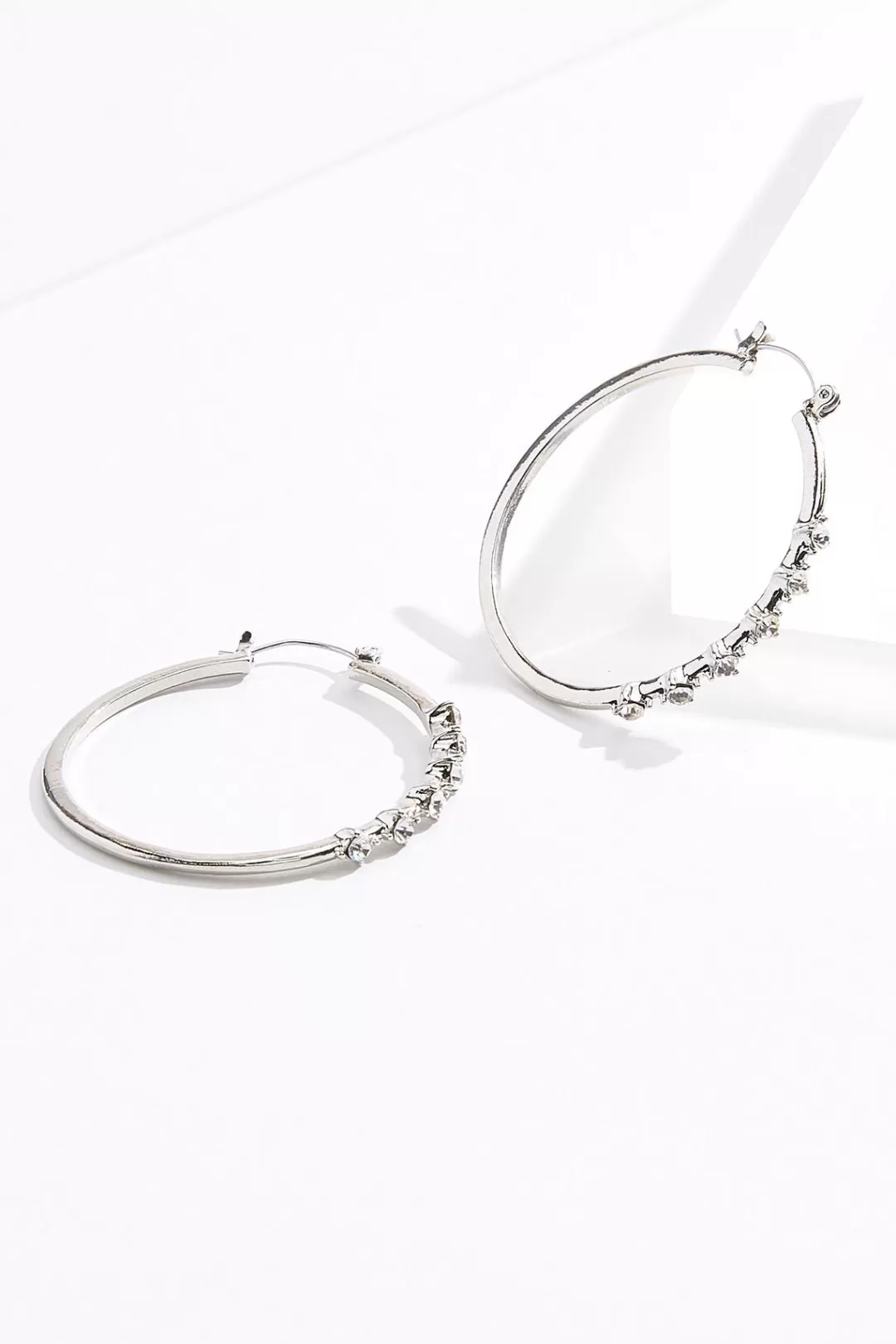 Cato Earrings | Stone Studded Hoop Earrings