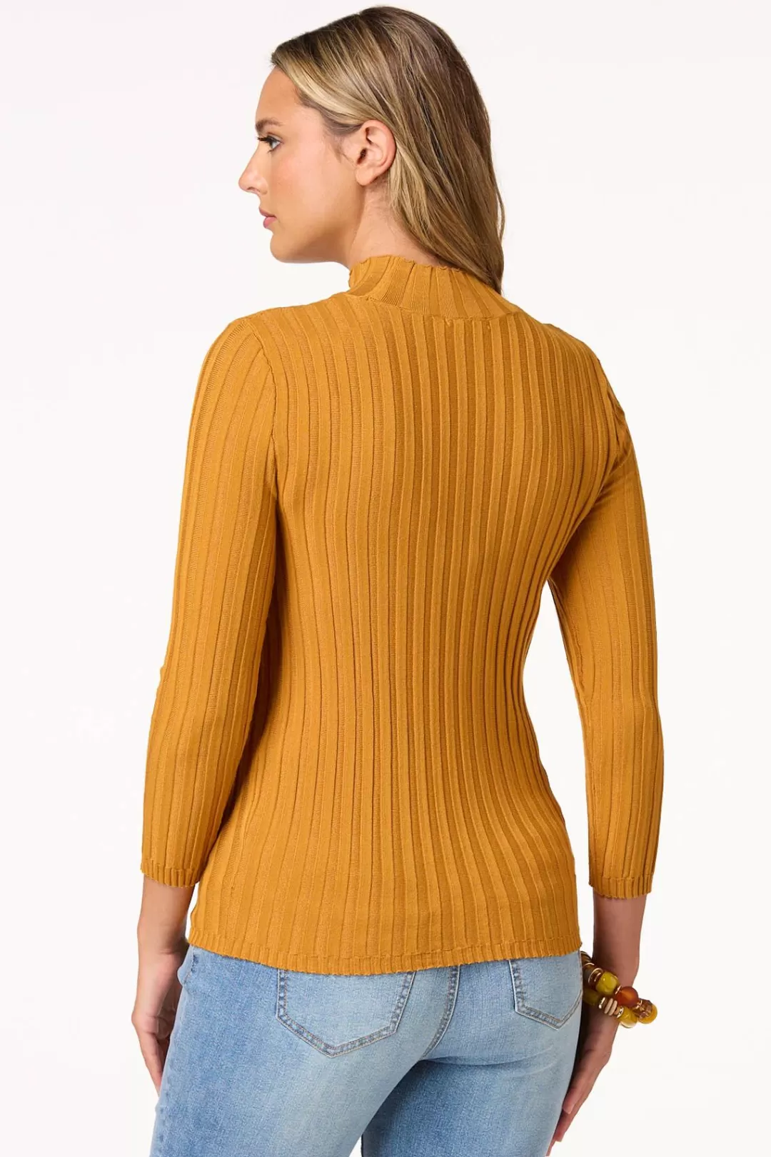 Cato Sweaters | Stretchy Ribbed Sweater