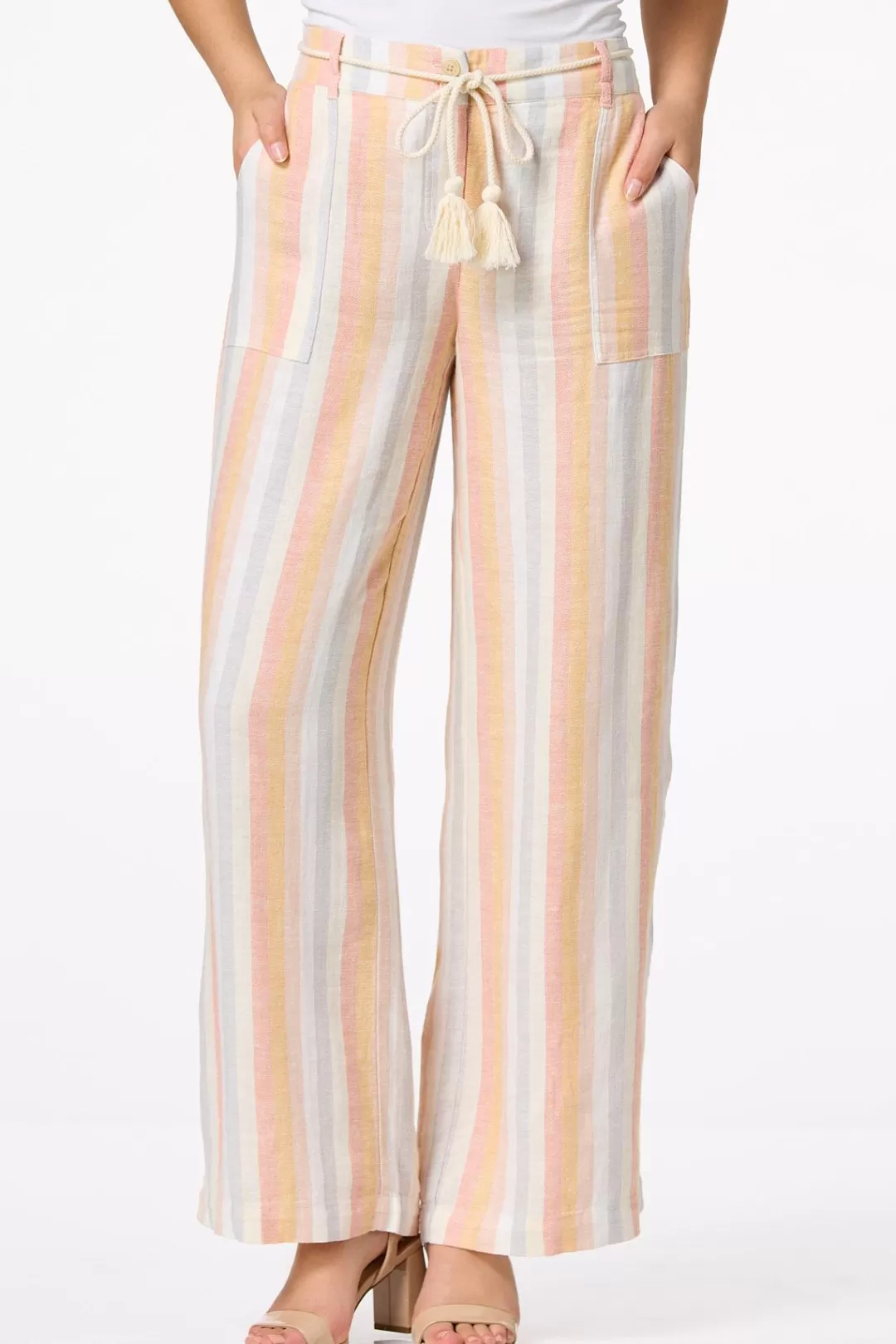 Cato Pants | Sunrise Stripe Linen Pants