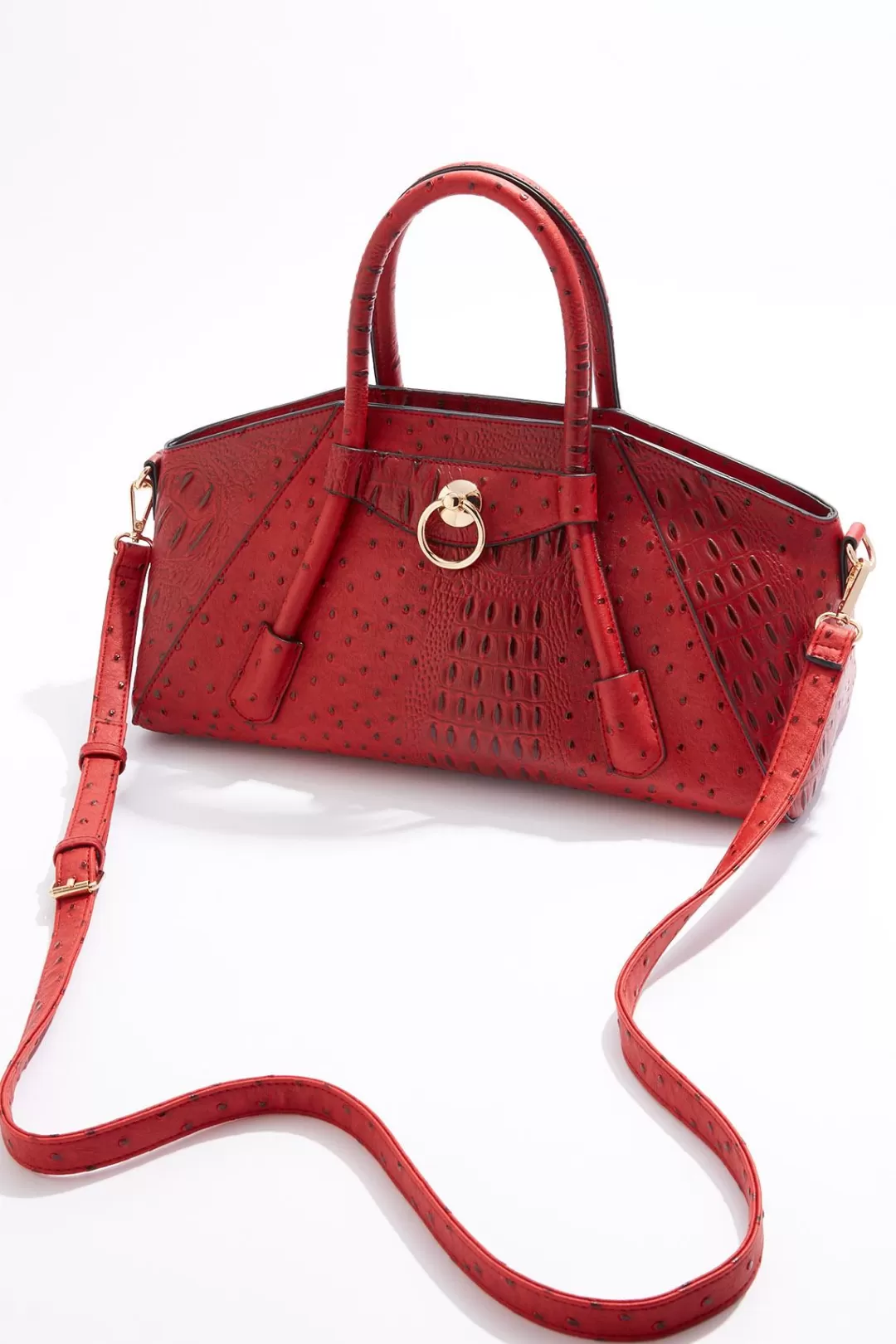 Cato Handbags | Textured Angular Satchel