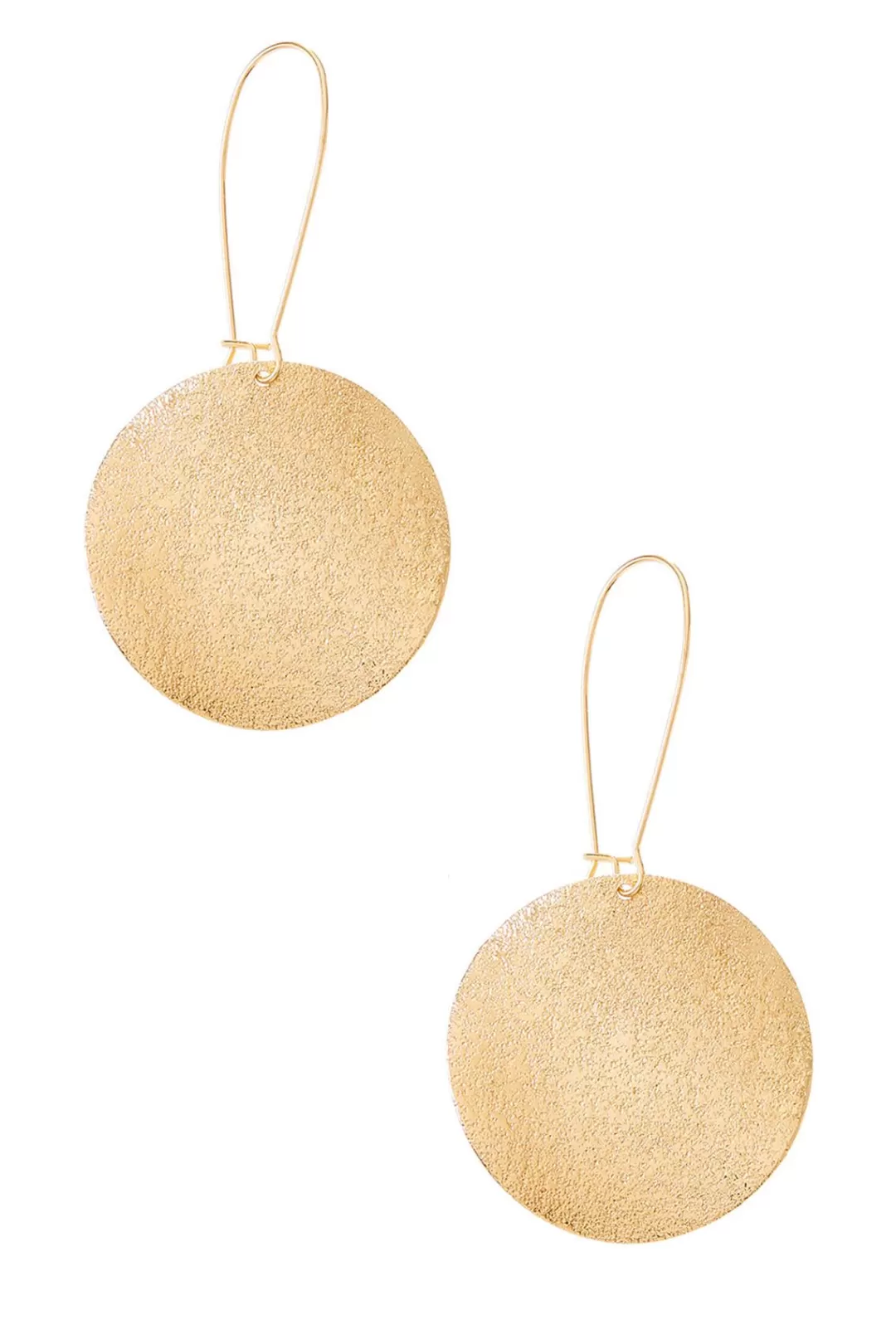 Cato Earrings | Textured Coin Earrings