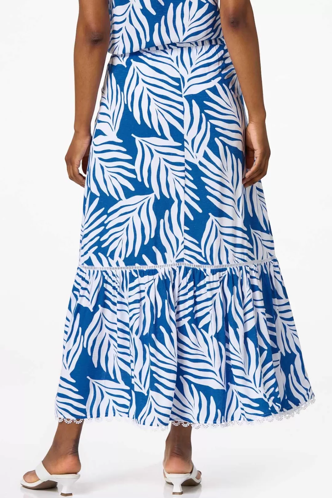 Cato Skirts | Tiered Palm Leaf Skirt