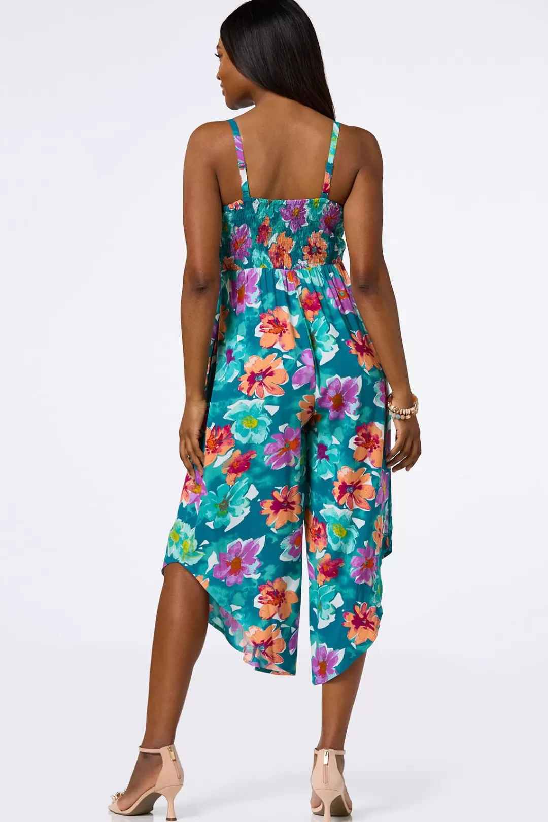 Cato Dresses | Tropical Floral Genie Jumpsuit