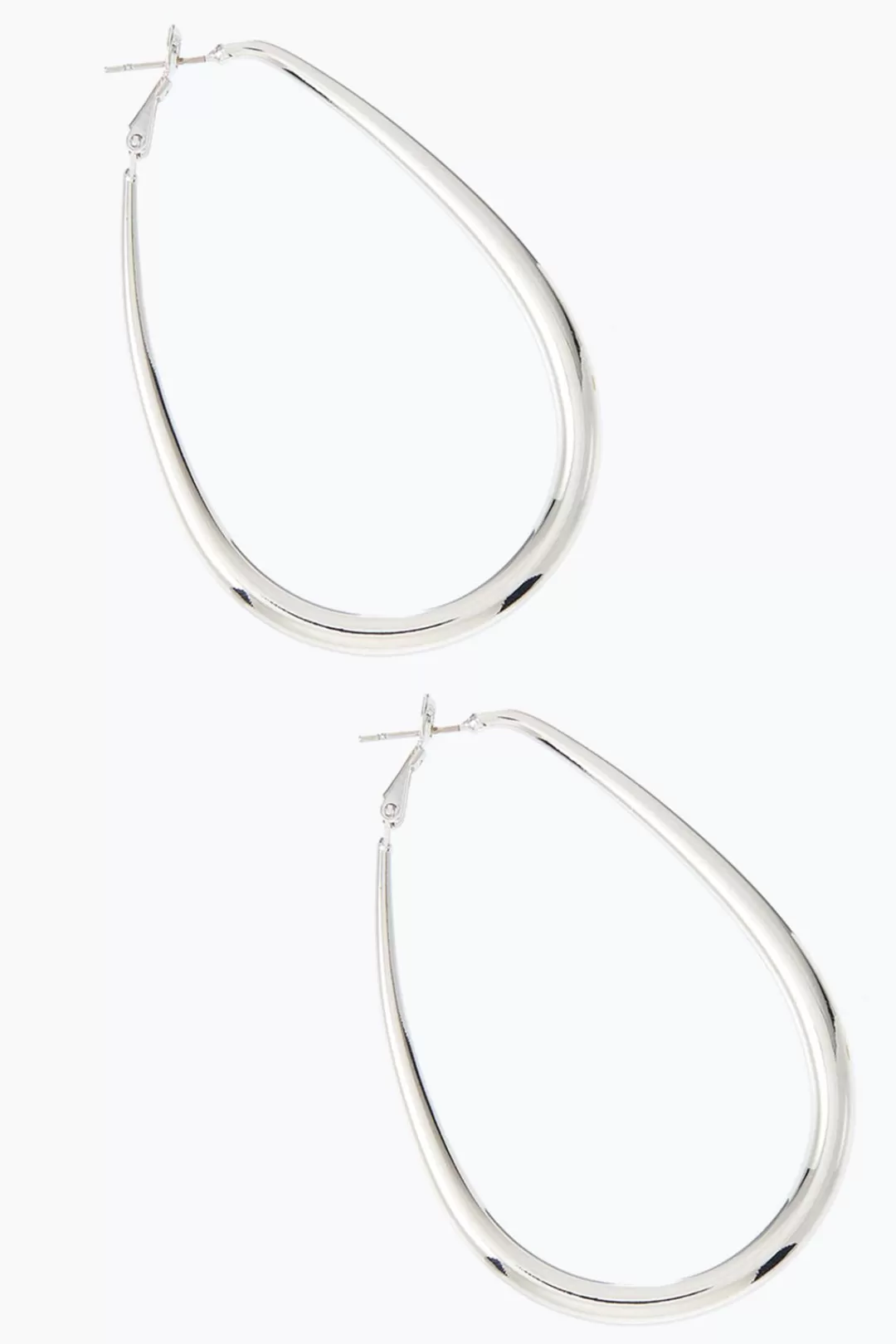 Cato Earrings | Tubular Oval Hoop Earrings