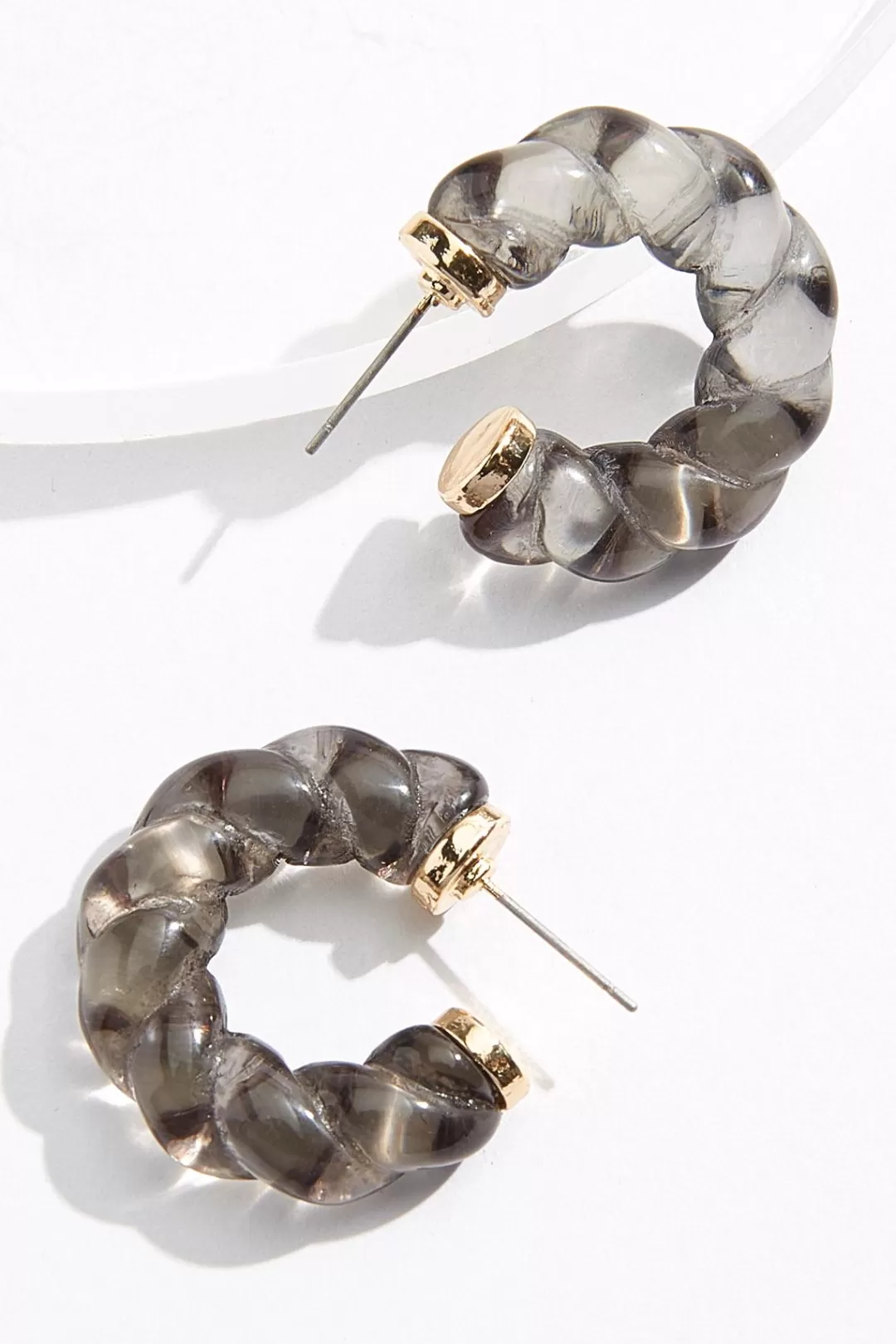 Cato Earrings | Twist Hoop Earrings