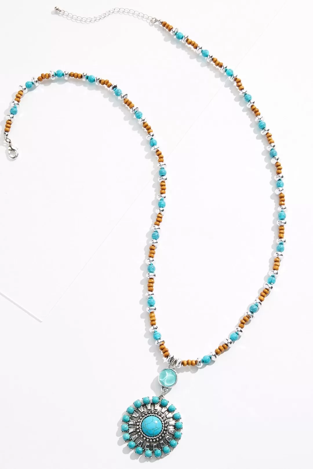 Cato Necklaces | Western Mixed Bead Pendant Necklace