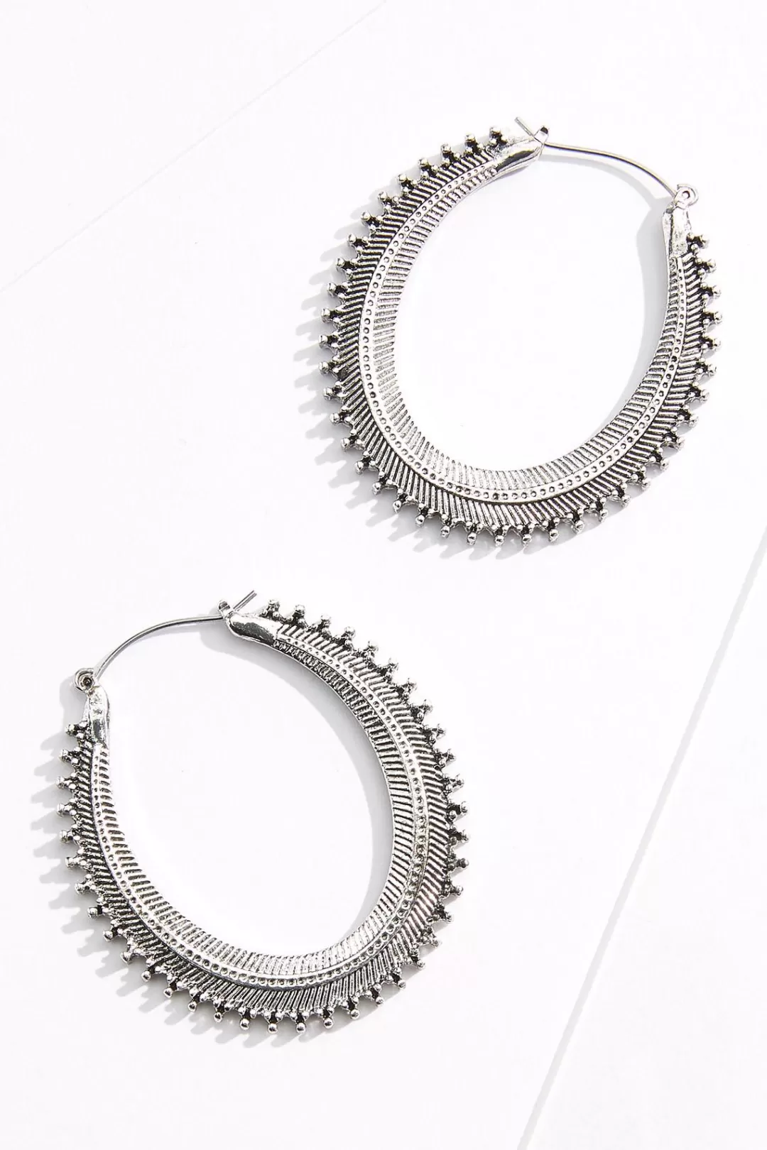 Cato Earrings | Western Oval Hoop Earrings