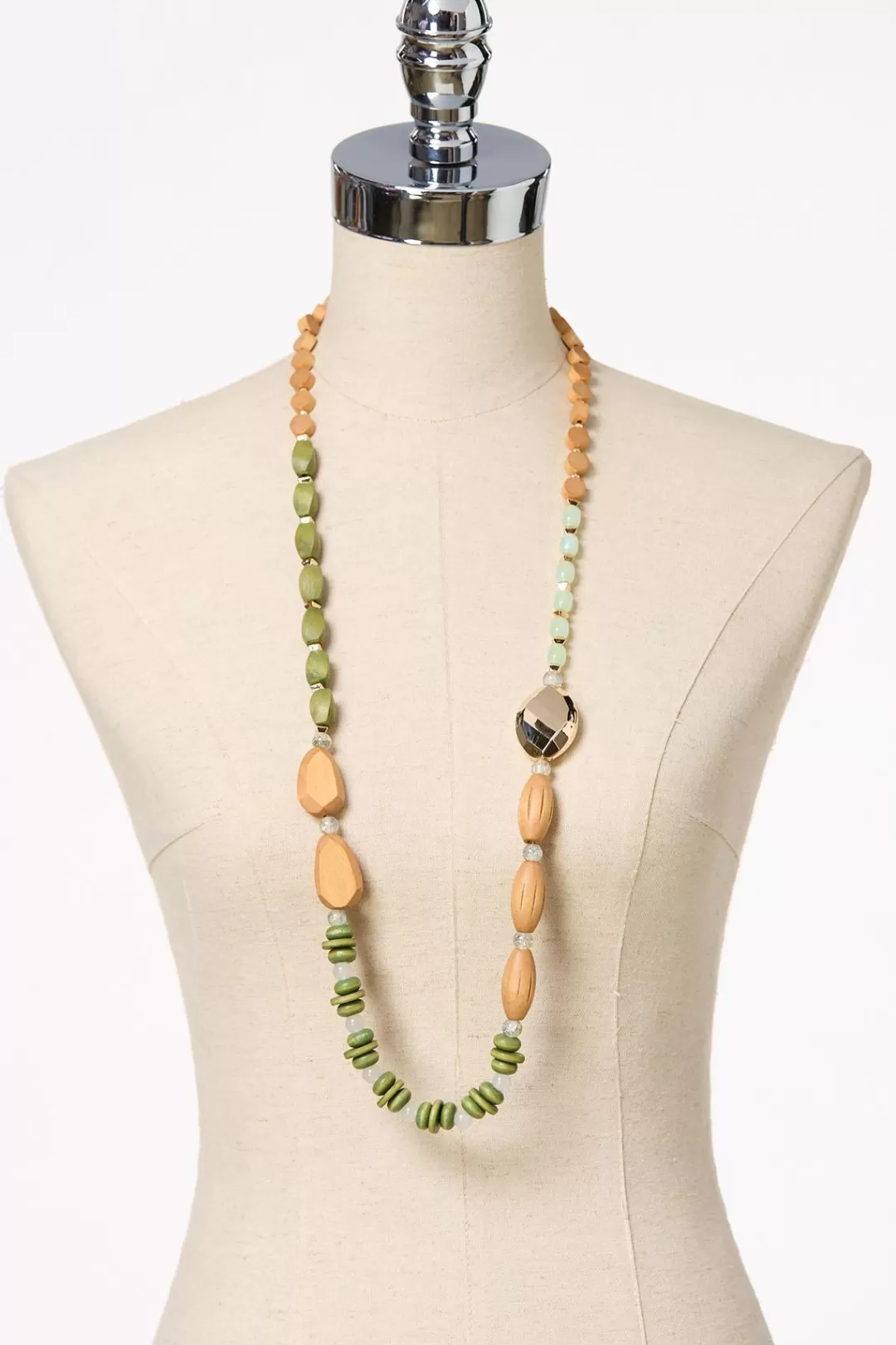 Cato Sets | Necklaces | Wood Beaded Long Necklace Set