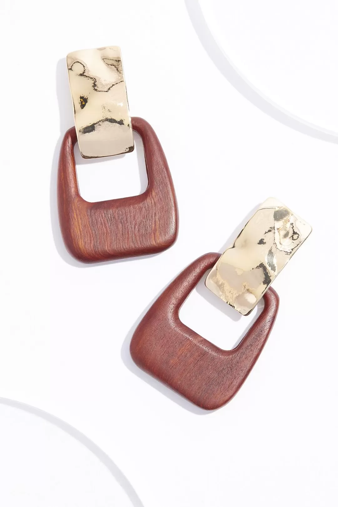 Cato Earrings | Wood Clip- On Earrings