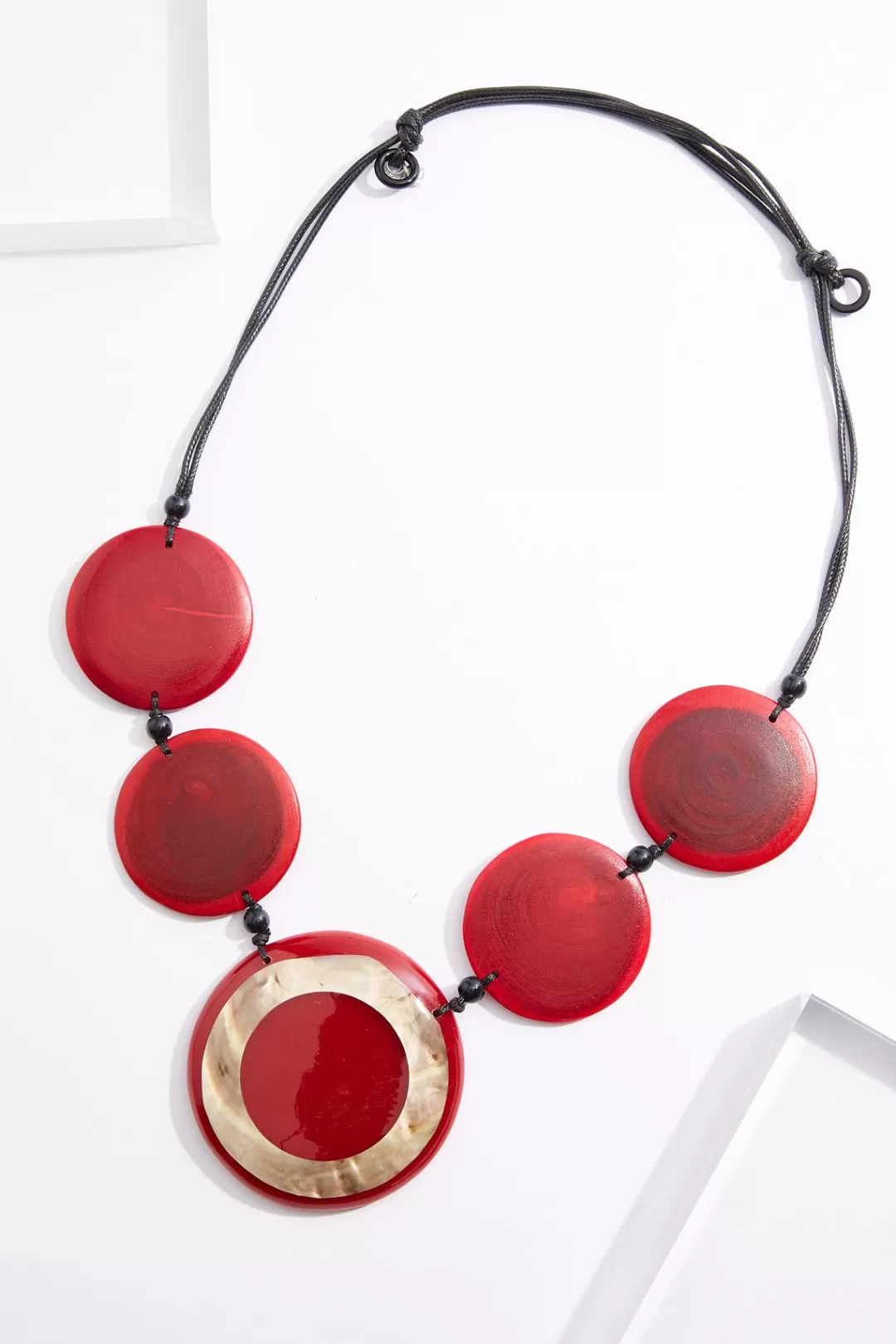 Cato Necklaces | Wood Resin Shell Adjustable Necklace