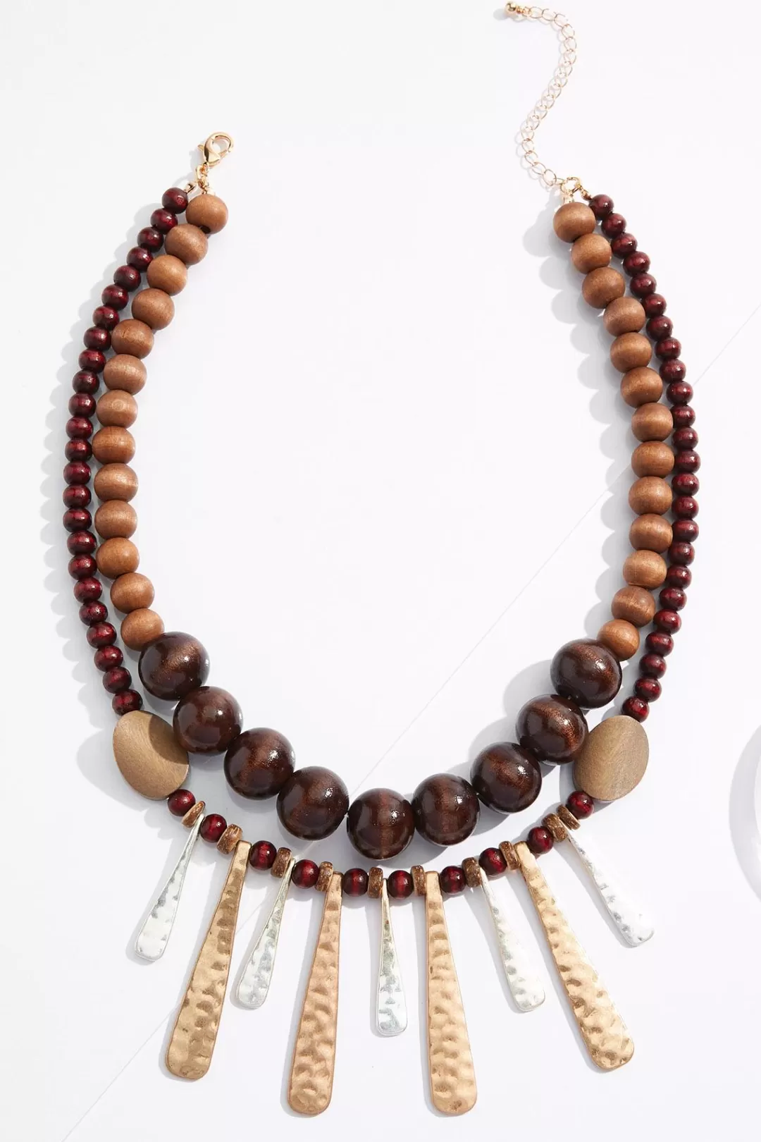 Cato Necklaces | Wood Statement Paddle Necklace