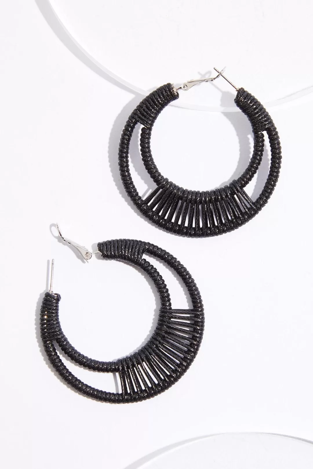 Cato Earrings | Wrapped Double Hoop Earrings