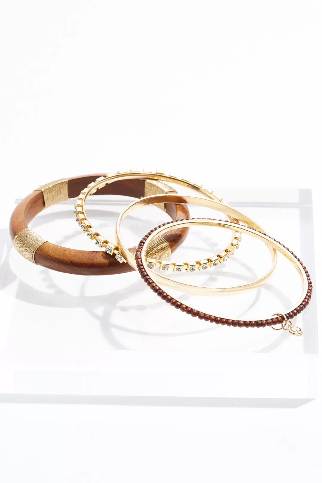 Cato Bracelets | Xl Wood Multi Bangle Bracelet Set